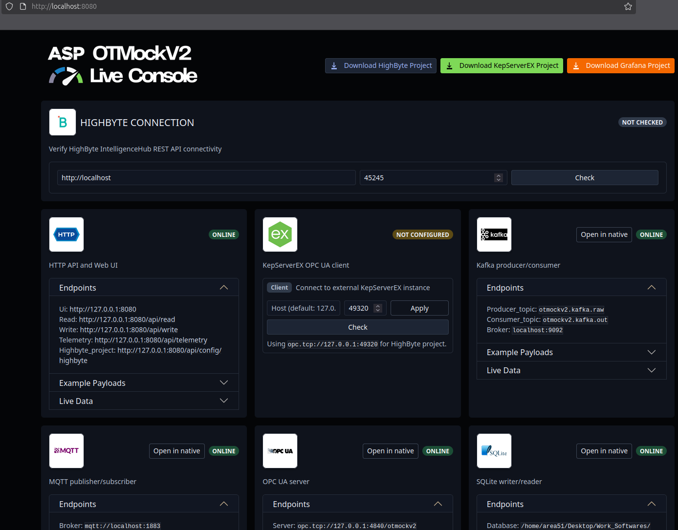 I am working on an OT DataOps Bundle WebApp